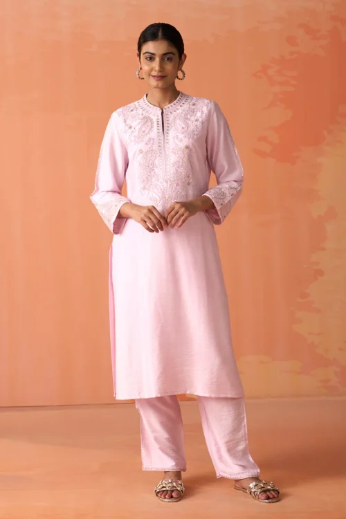 Embroidered Rayon Kurta