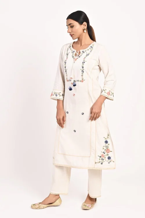 Straight-Fit Cotton Kurta