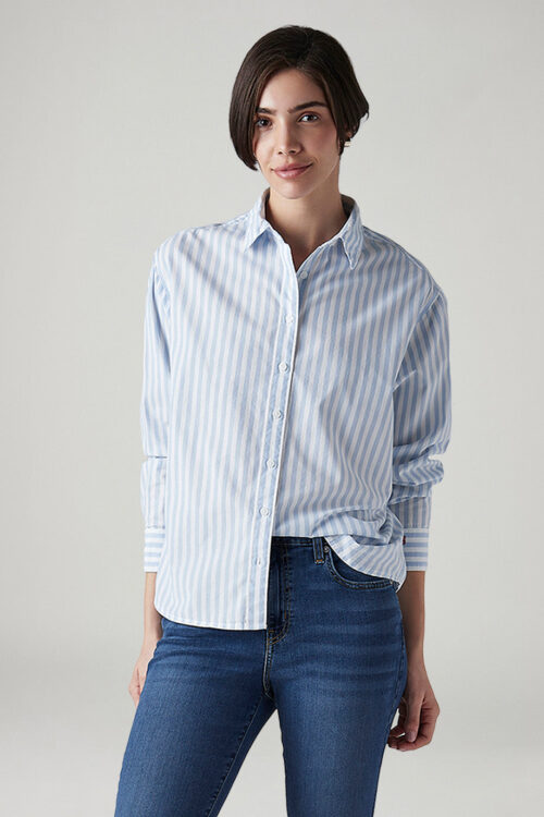 Trendy Striped Relaxed Fit Shirt | Casual Chic Look