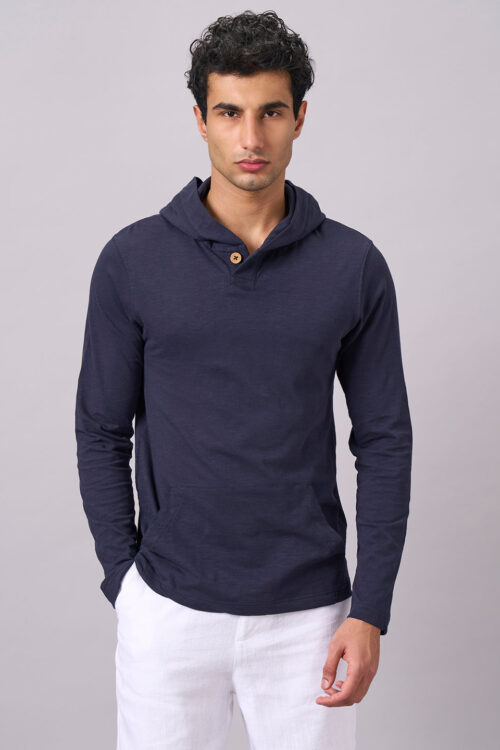 Men's Navy 100% Organic Cotton Regular Fit Tshirt