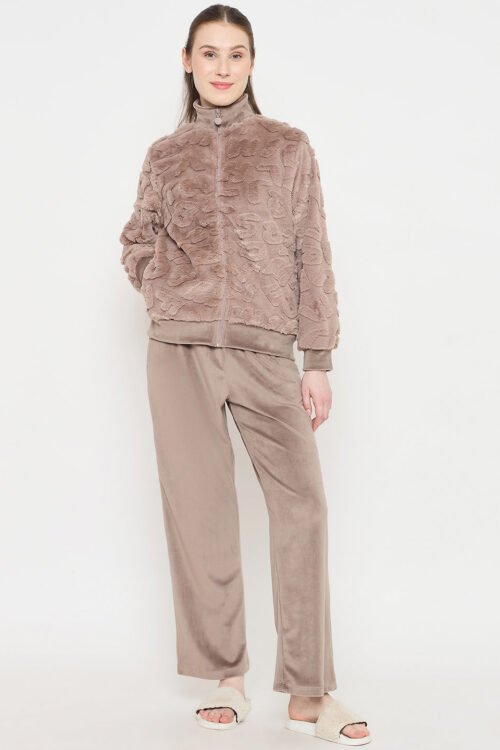 Stand Collar Solid Sweatshirt for Women | Elegant Casual Wear