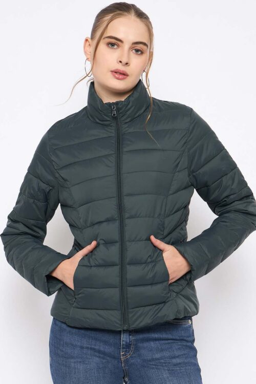 Bottle Green  puffer JacketPremium Winter Wear
