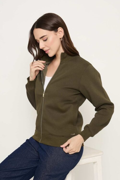 High Neck Stylish Sweatshirt for Women | Winter Fashion