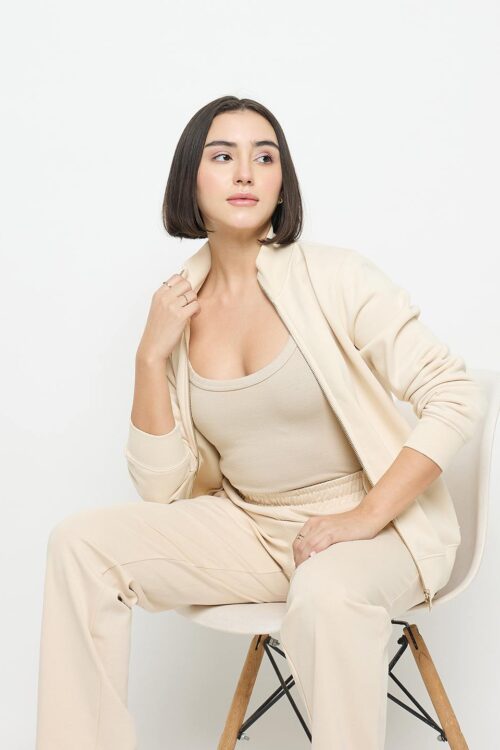 Mock Neck Sweatshirt for Women | Minimal & Trendy Look