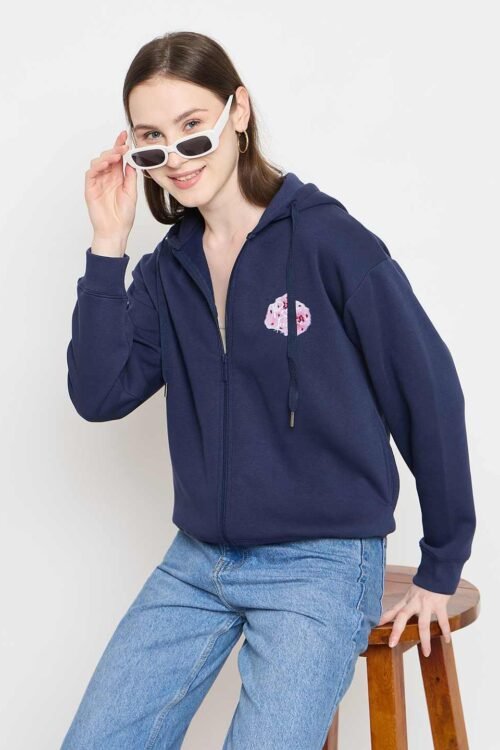 Hooded Zipper Sweatshirt for Women | Winter Street Style