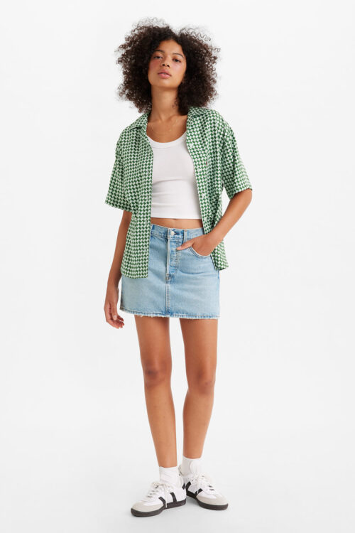 Light Blue Regular Fit Skirt Everyday Comfort Wear