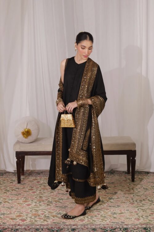 Gold Embroidered Kurta Set |Rich Traditional Occasion Wear