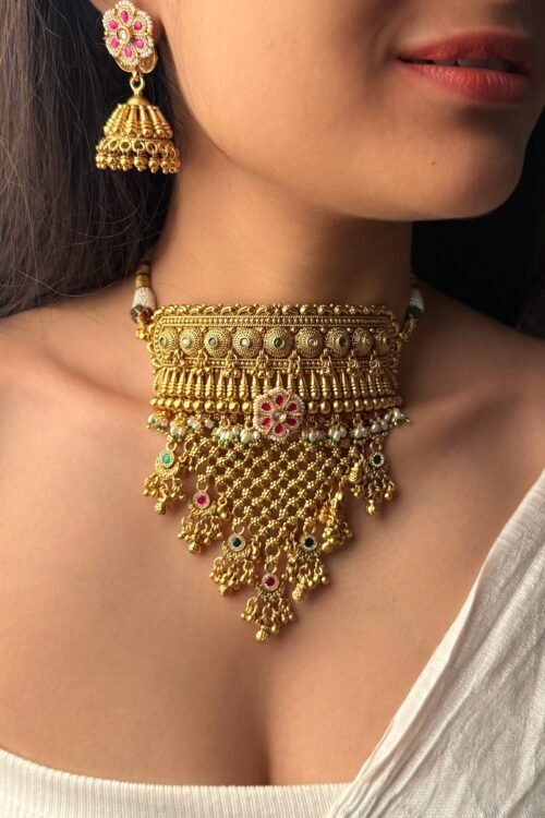 Bridal Choker Necklace SetPremium Wedding Wear
