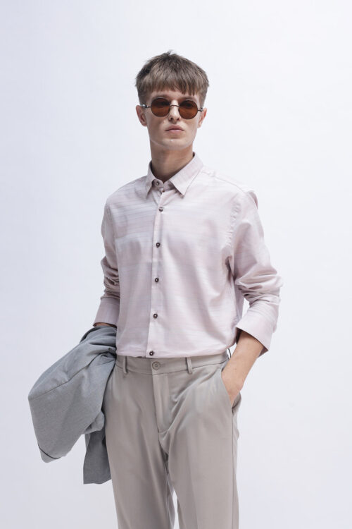 Cream Casual Shirt Elegant Minimal Look