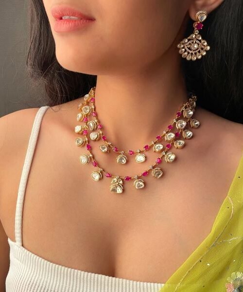 Double Layered Necklace SetElegant Style