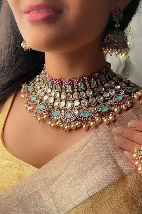 Pearl Bridal Necklace SetRoyal Wedding Jewellery