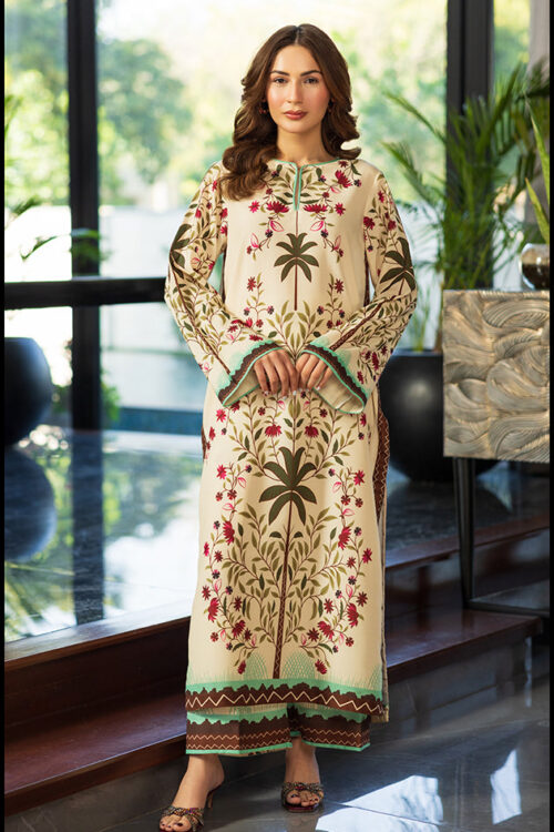 Cream Embellished Kurta Set |Elegant Day Festive Wear