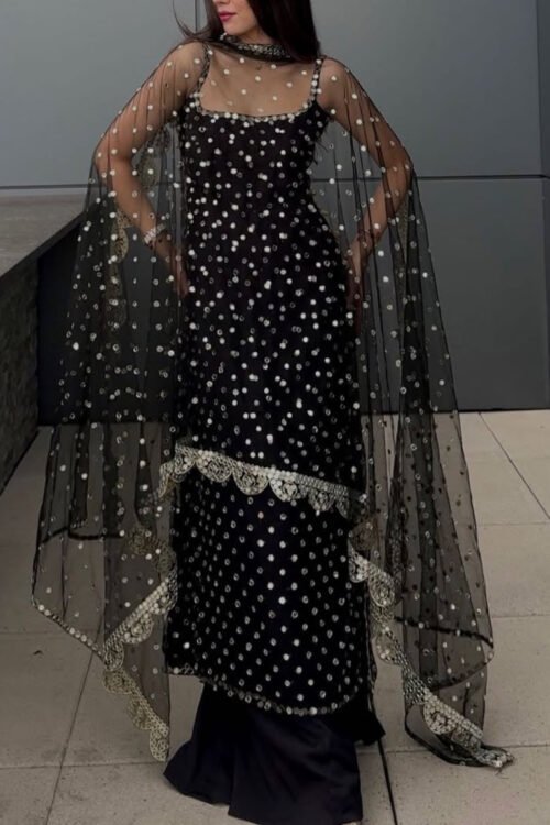 Mirror Work 3 Piece Suit Set |Heavy Festive Wear